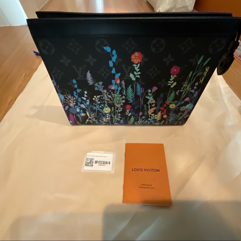 Louis Vuitton Flower Print Pochette Voyage MM